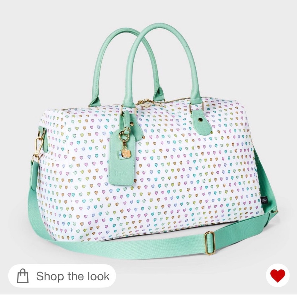 Target x Roller Rabbit disco Heart- duffel Bag